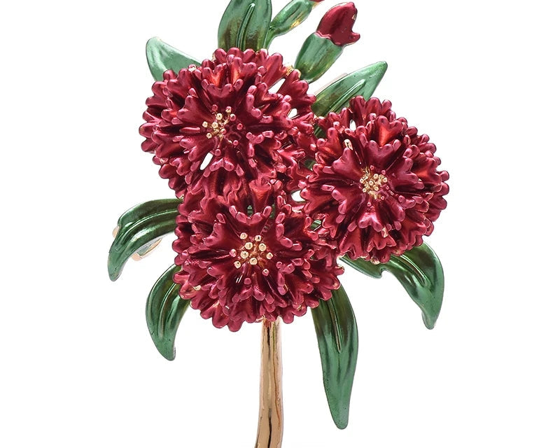 4-Color Elegant Plant Brooch Pin