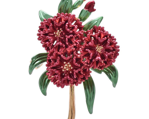 4-Color Elegant Plant Brooch Pin