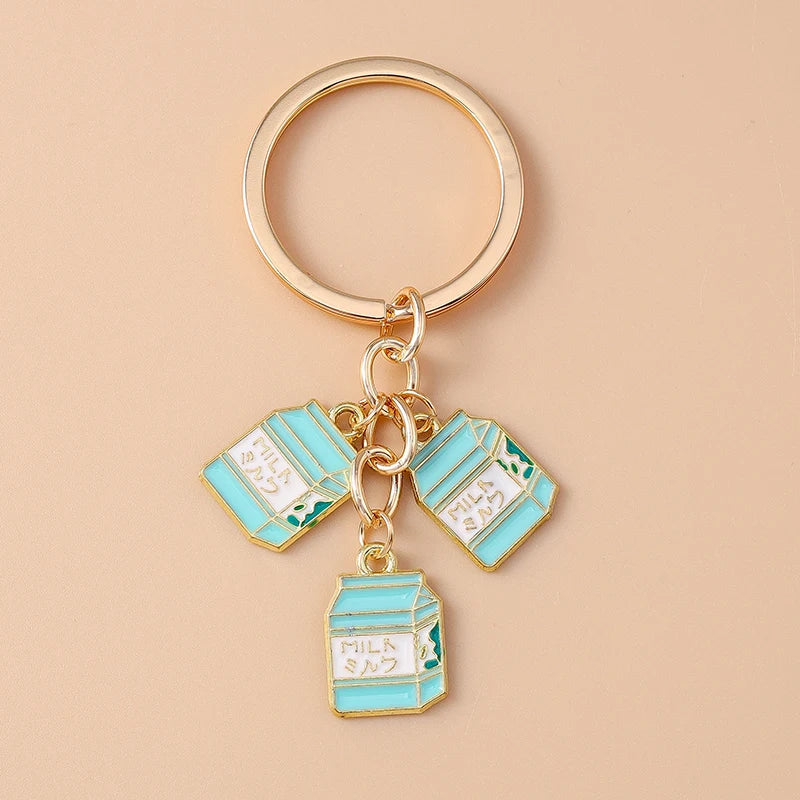 Red Wine Keychain – Cute Enamel Key Ring for Handbags