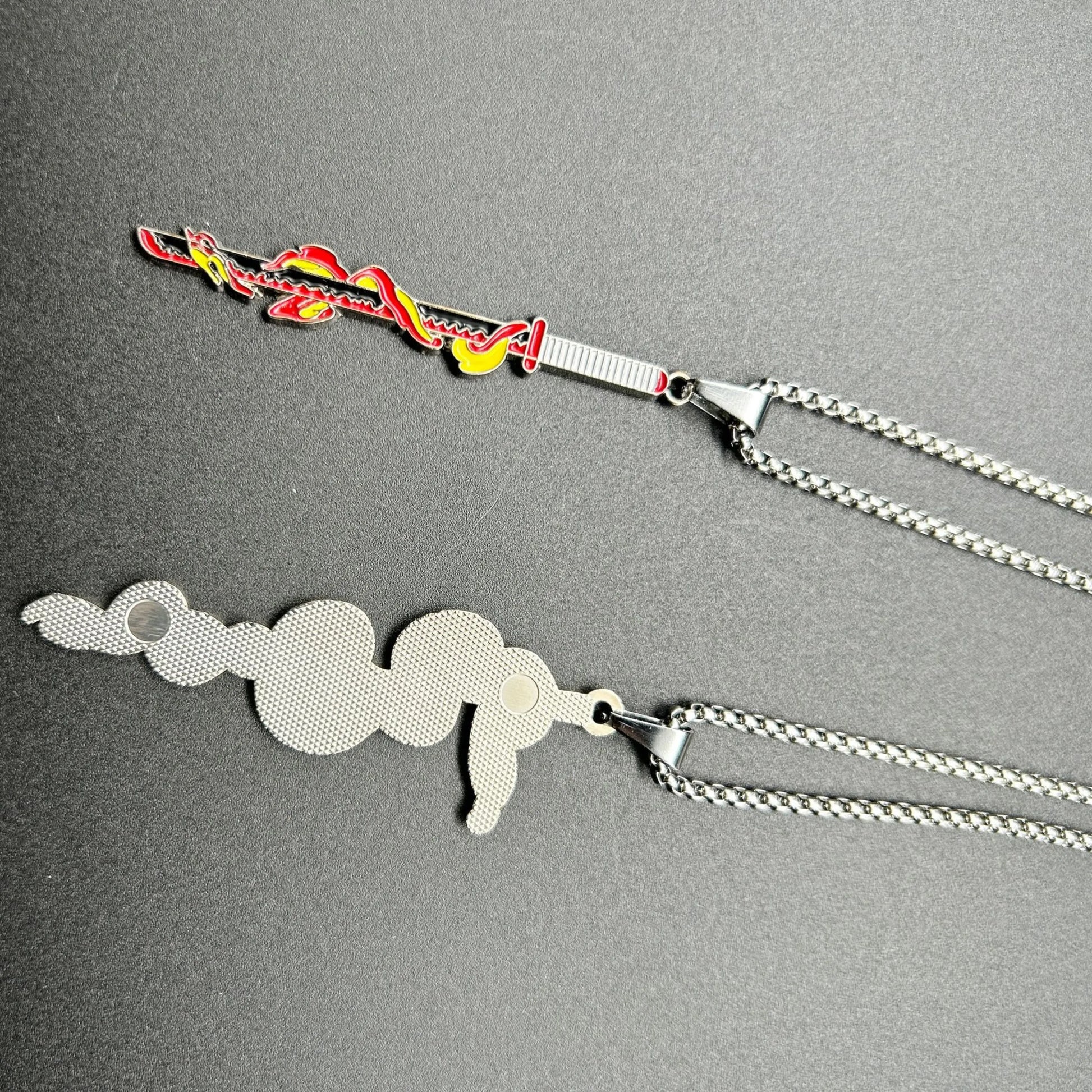 Demon Slayer Necklace – Kimetsu no Yaiba Enamel Pendant Choker Cosplay Jewelry