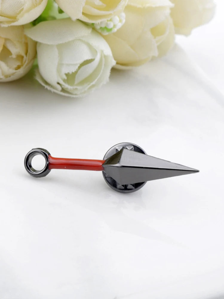 8Pcs Anime Enamel Pin Set – Red Cloud & Sharingan Brooches