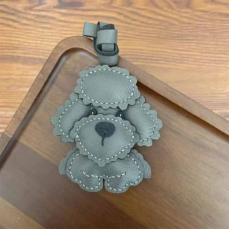 Exquisite Leather Bag Charm – Scarecrow Design