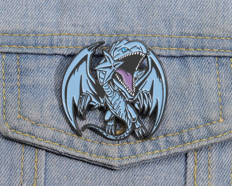 Anime Blue Dragon Enamel Pin – Cute Brooch Badge for Backpack & Clothes