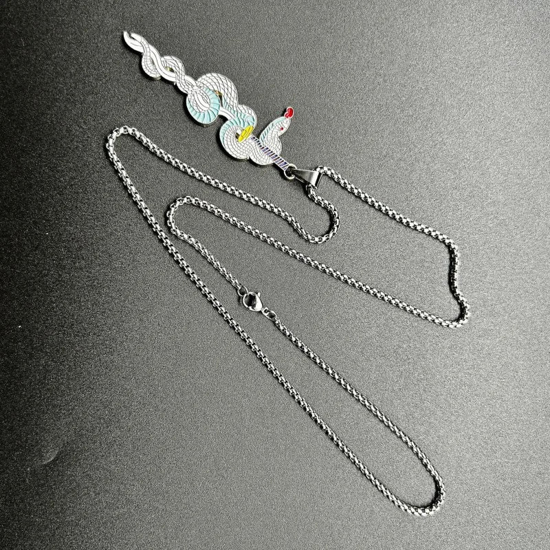 Demon Slayer Necklace – Kimetsu no Yaiba Enamel Pendant Choker Cosplay Jewelry