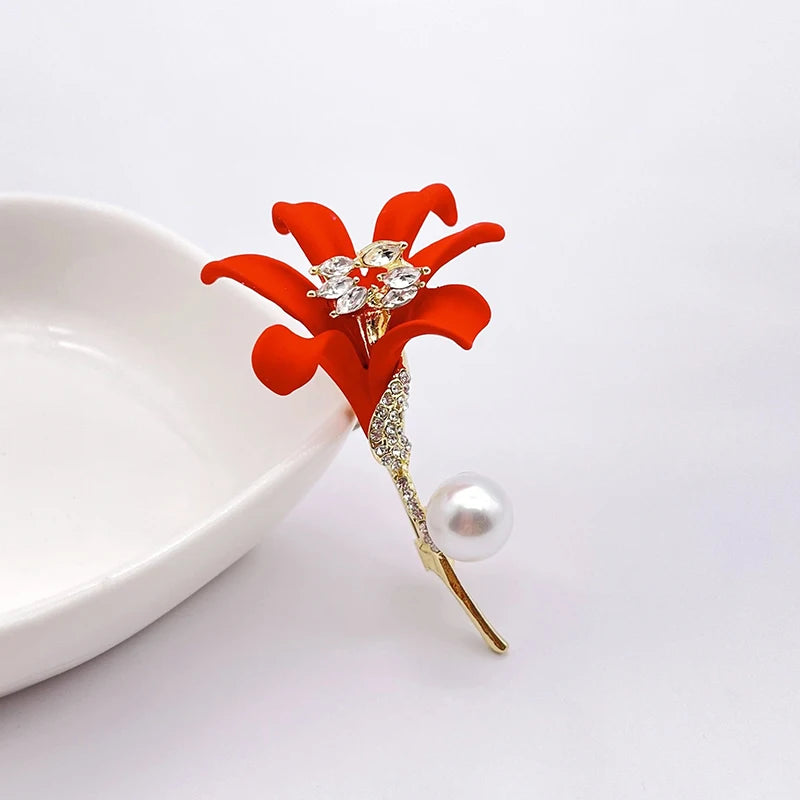 Sparkling Peony Brooch Jewelry