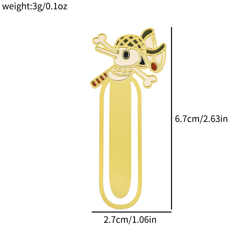 One Piece Metal Bookmarks – Anime Collectible Gift for Fans & Book Lovers
