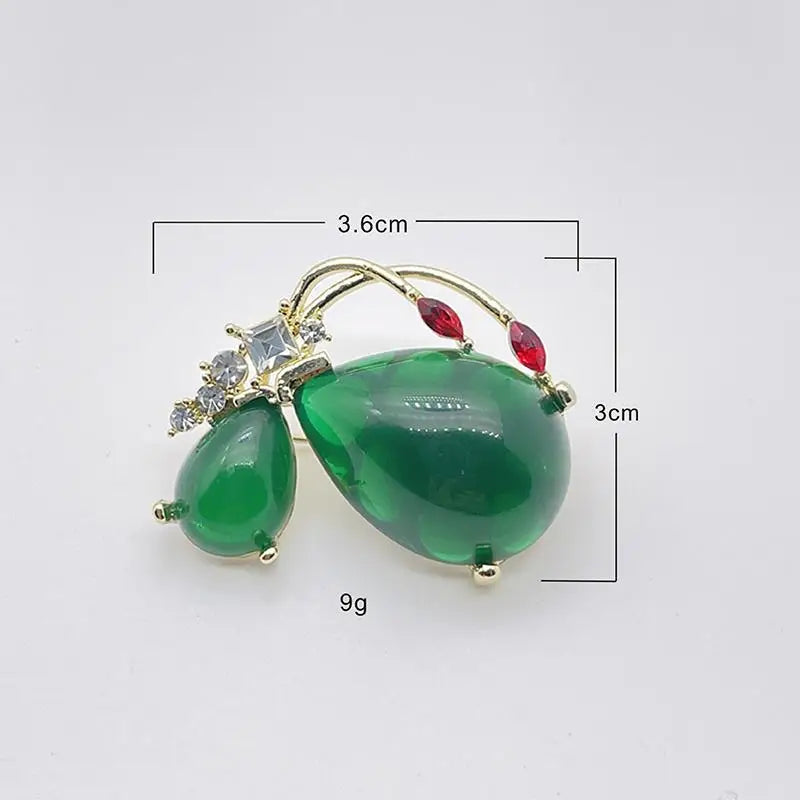 Blue Enamel Butterfly Brooch