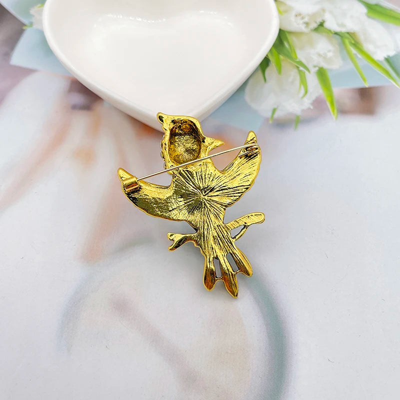 Flying Bird Brooch Pin