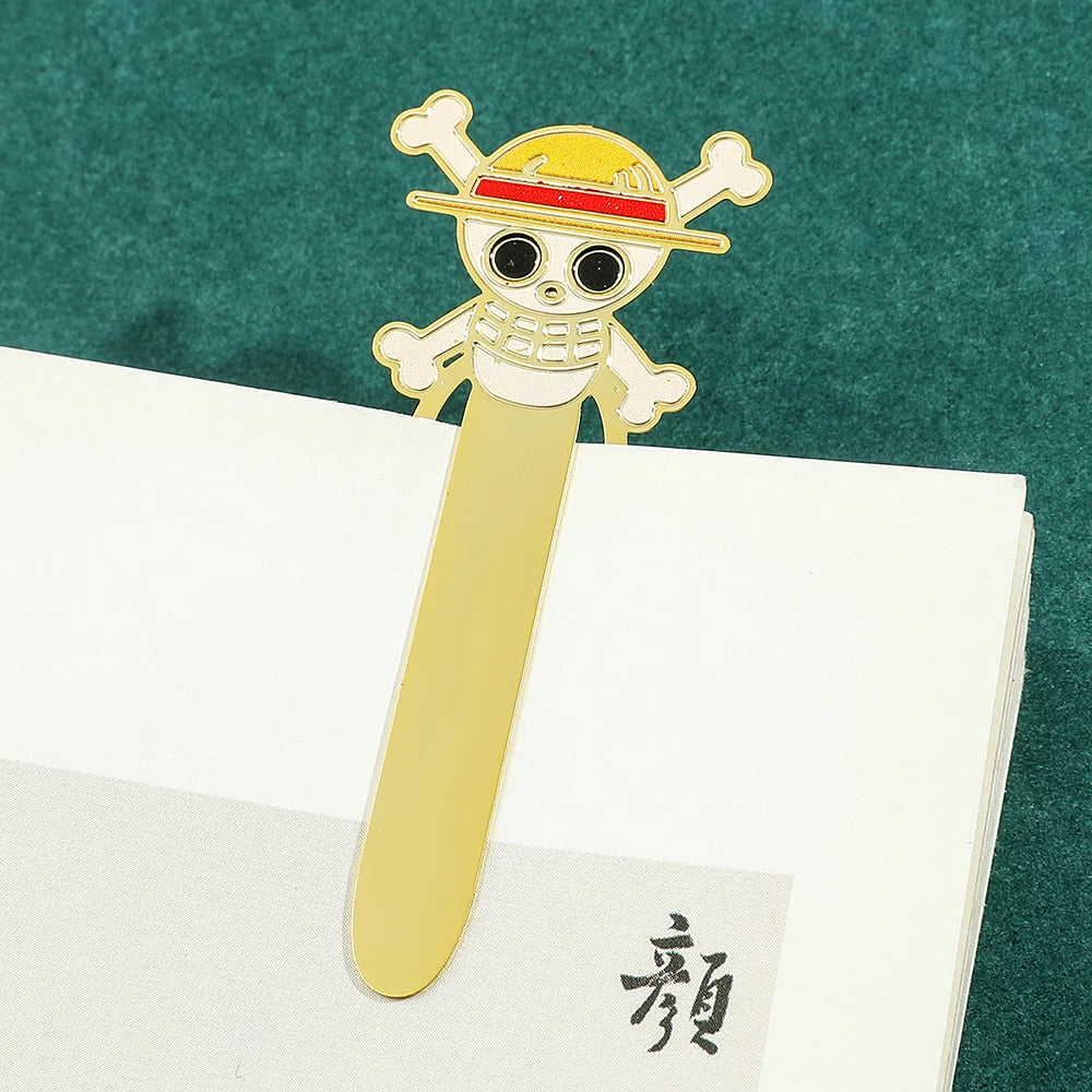 One Piece Metal Bookmarks – Anime Collectible Gift for Fans & Book Lovers