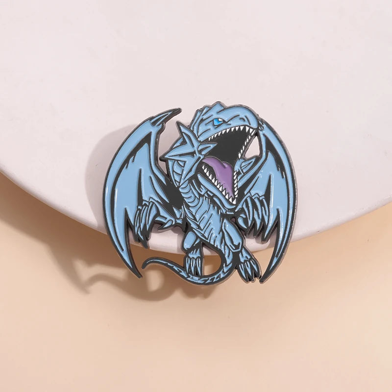 Anime Blue Dragon Enamel Pin – Cute Brooch Badge for Backpack & Clothes