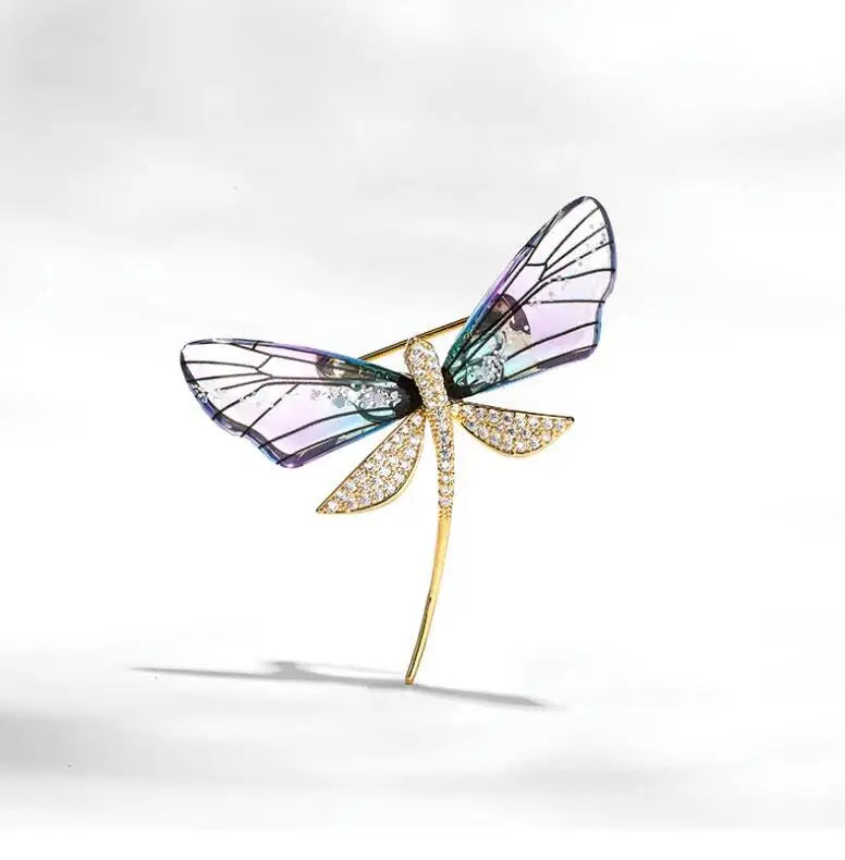Vintage Dragonfly Brooch – Elegant Insect Pin for Women