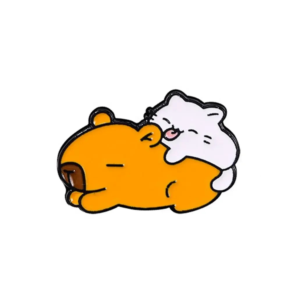 Capybara & Dolphin Brooch – Cute Bag Charm