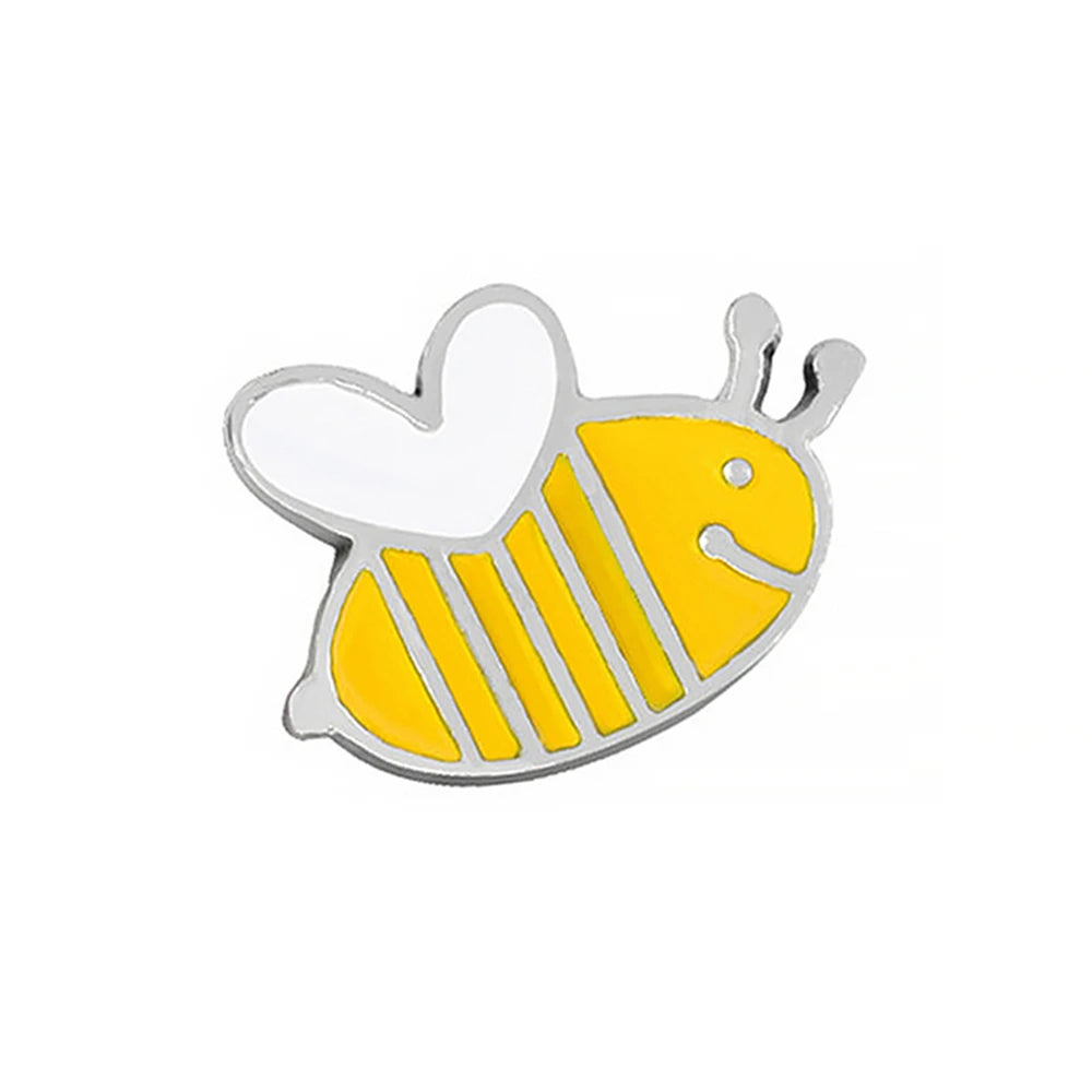 Cute Honey Bee Enamel Pin – Cartoon Insect Brooch