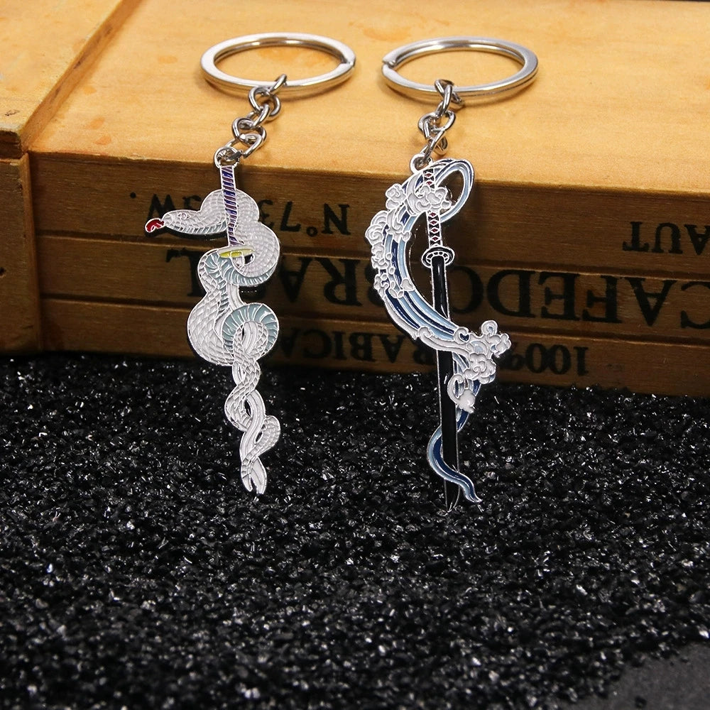 Demon Slayer Sword Keychains – Mini Japanese Katana Collection Anime Souvenir Gifts