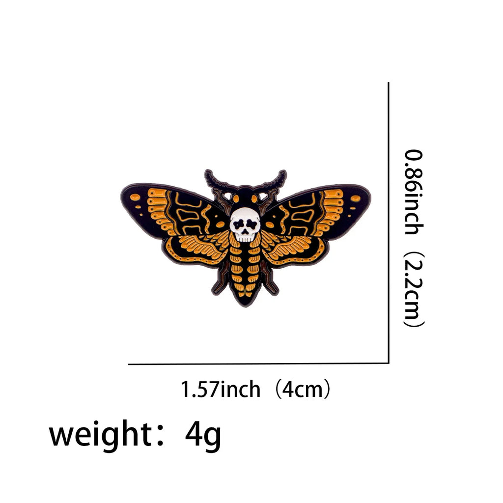 Halloween Moth Badge