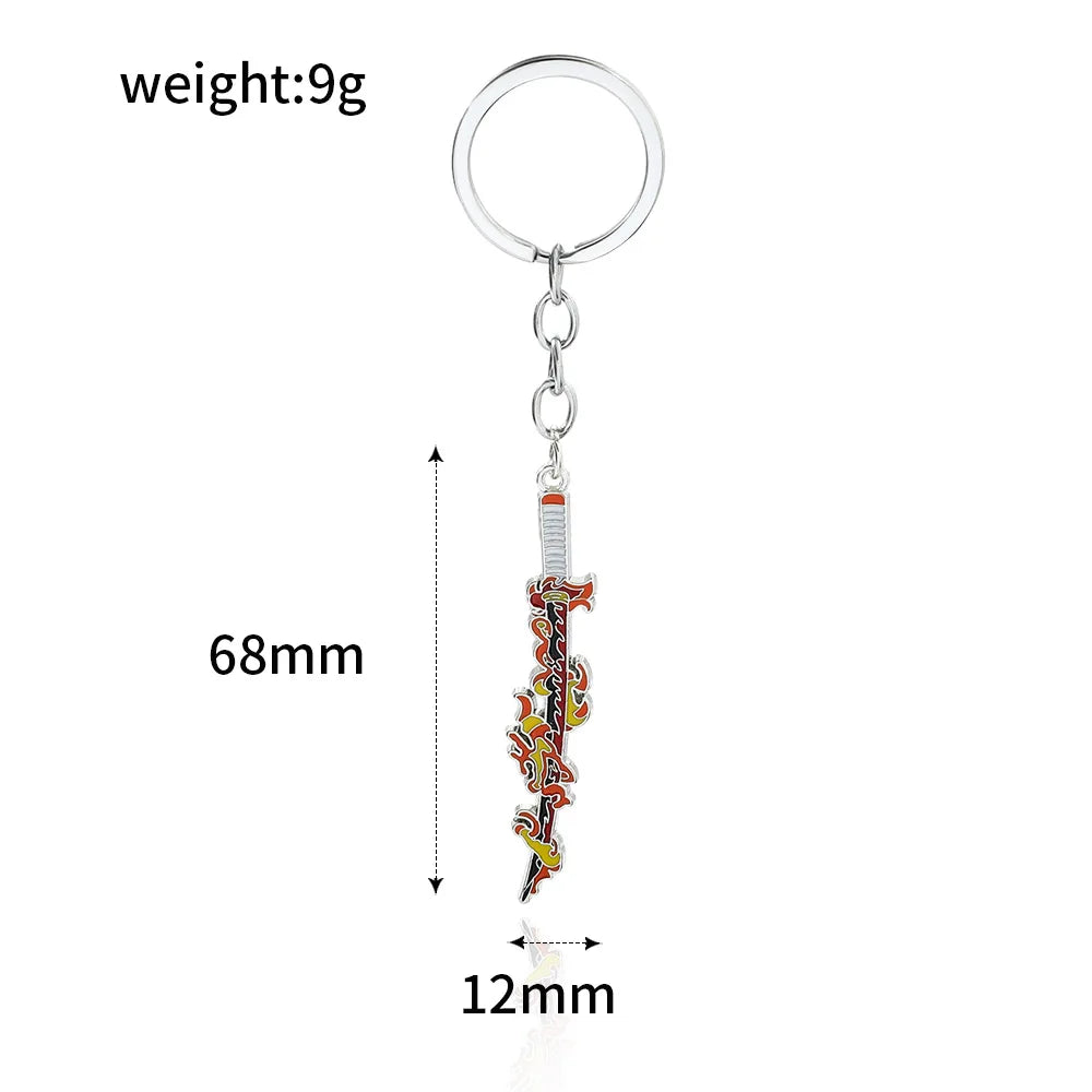 Demon Slayer Sword Keychains – Mini Japanese Katana Collection Anime Souvenir Gifts