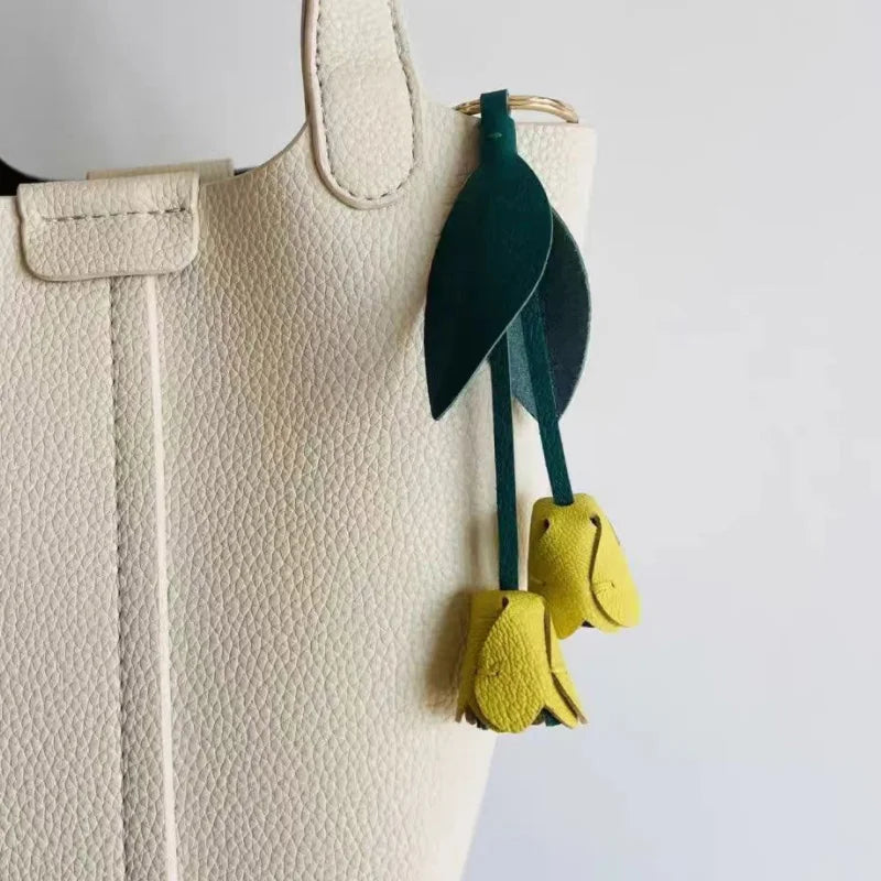 “She Blooms” Tulip Keychain