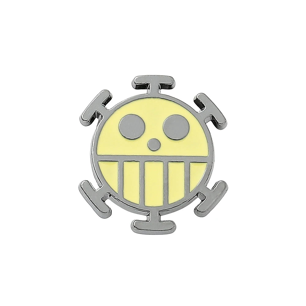 One Piece Enamel Brooch – Monkey D. Luffy Skull Lapel Pin for Bags & Jackets