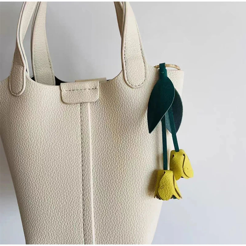 “She Blooms” Tulip Keychain