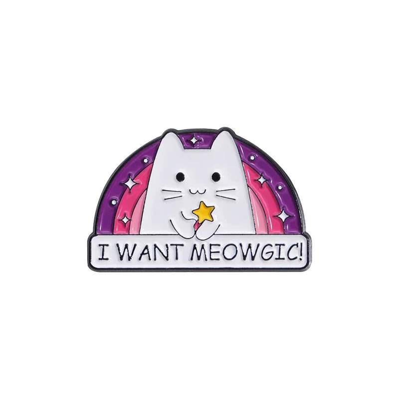 Kawaii Animal Brooch – Cute Enamel Pin Series