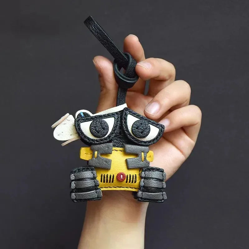 Exquisite Leather Bag Charm – Scarecrow Design
