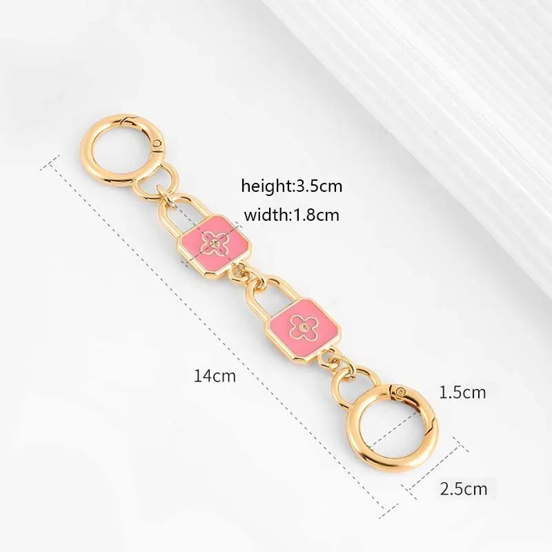 Pink Shoulder Bag Extension Chain