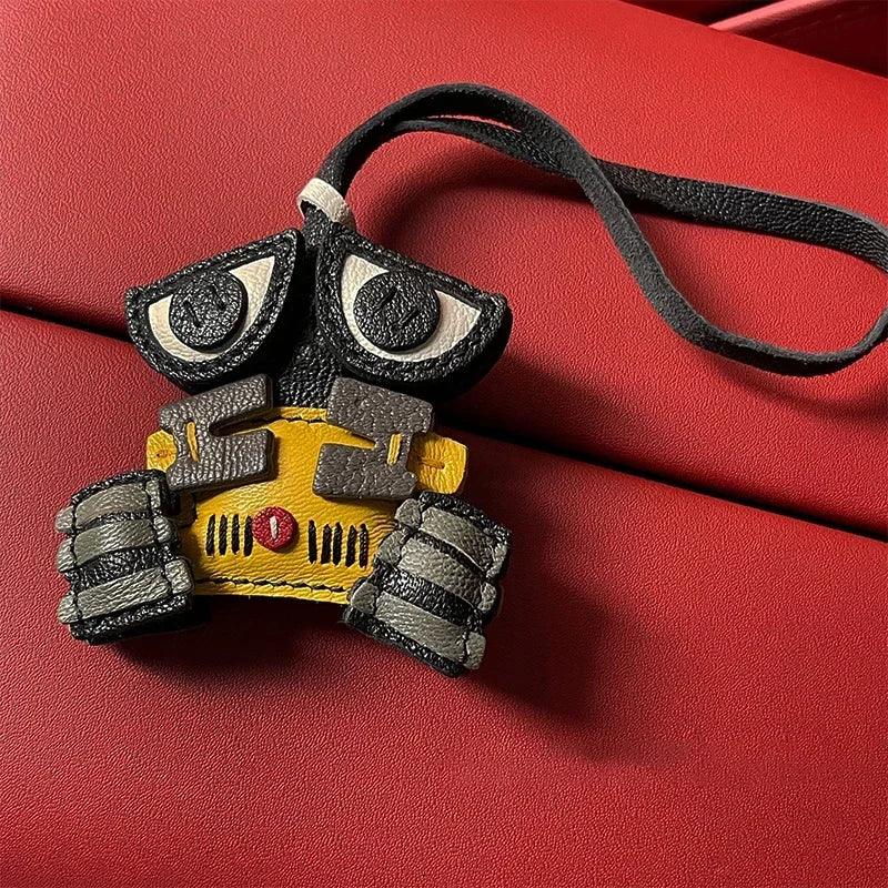 Exquisite Leather Bag Charm – Scarecrow Design