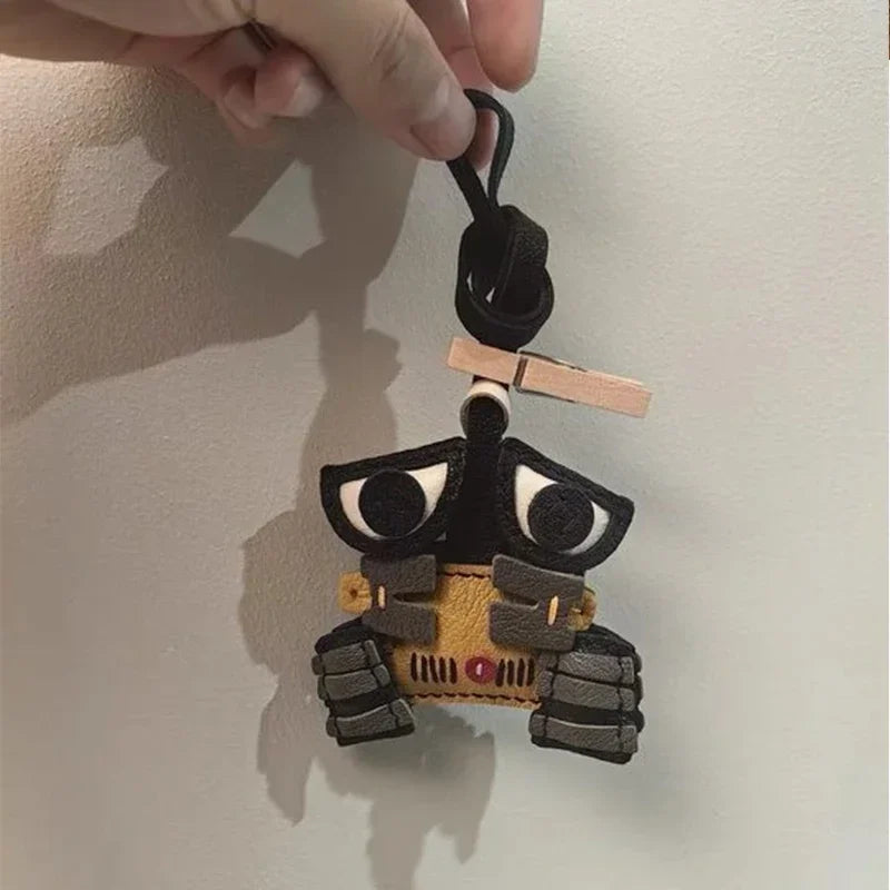 Exquisite Leather Bag Charm – Scarecrow Design