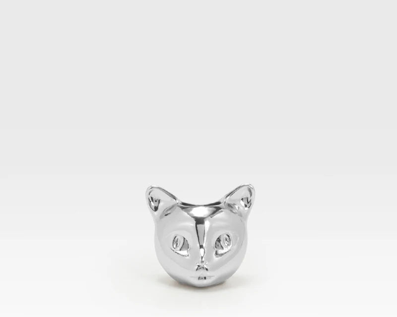 Versatile Cat-Shaped Leather Keychain & Bag Decoration