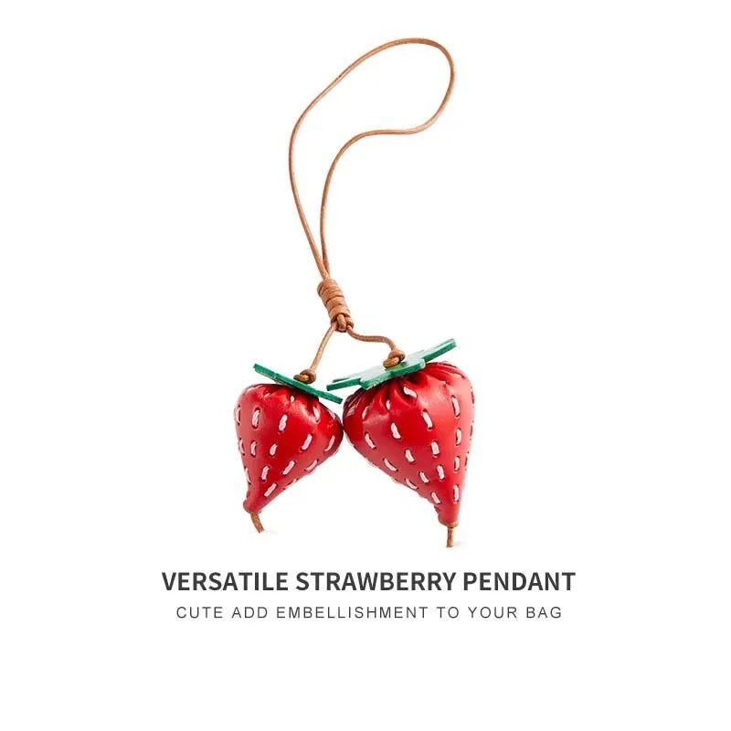 High-Grade Leather Flower Ball Tassel – Bag & Car Pendant