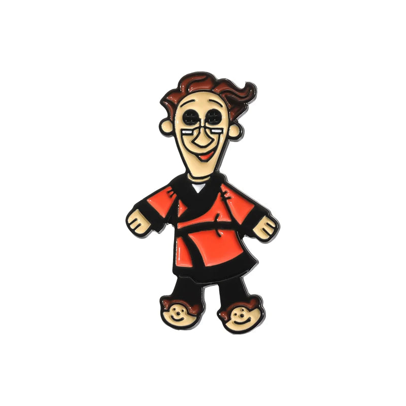 Coraline Doll Enamel Pin – Horror Punk Brooch