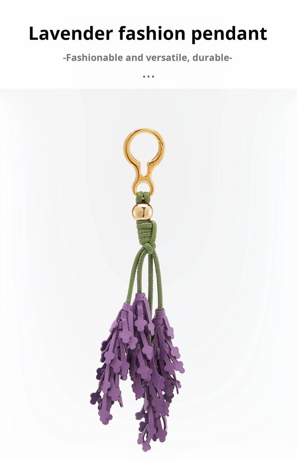 Empower in Lavender – Leather Bag Charm