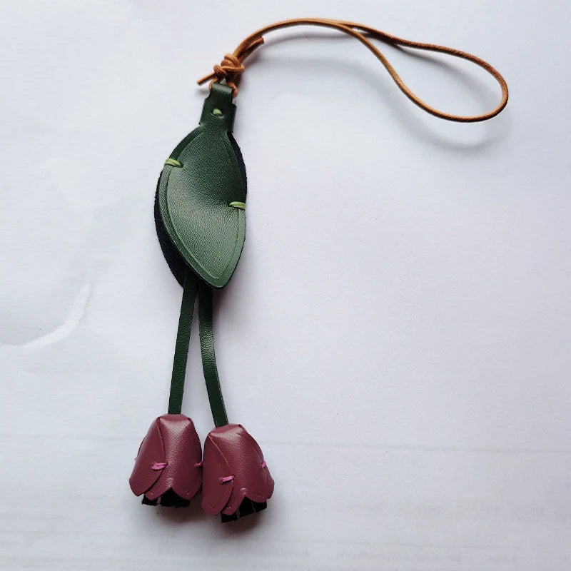 “She Blooms” Tulip Keychain
