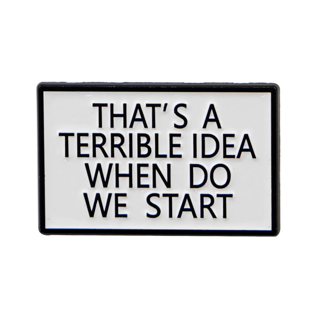 Funny Cat Enamel Pin – Quote Badge Gift