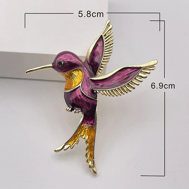 Flying Bird Brooch Pin