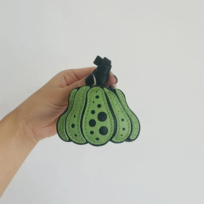 Exquisite Leather Bag Charm – Scarecrow Design