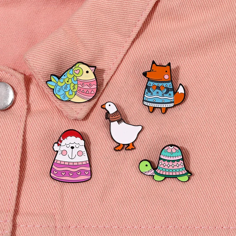 Frog, Rabbit & Duck Pins – Cute Animal Badges