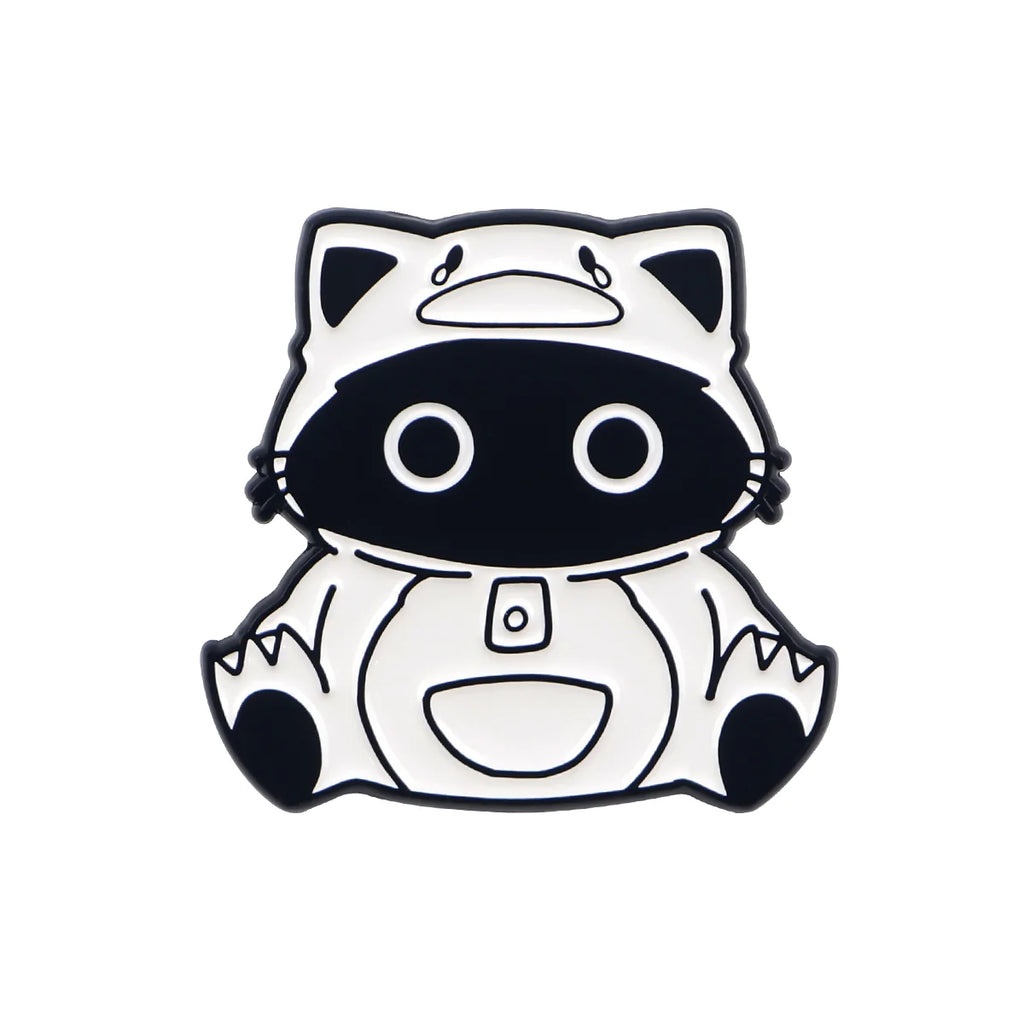 Cute Black Cat Enamel Pin – Witchy Halloween Brooch