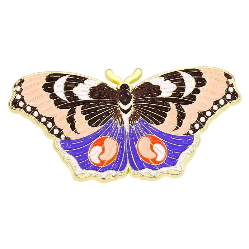 Colorful Butterfly Enamel Pin – Cute Insect Brooch
