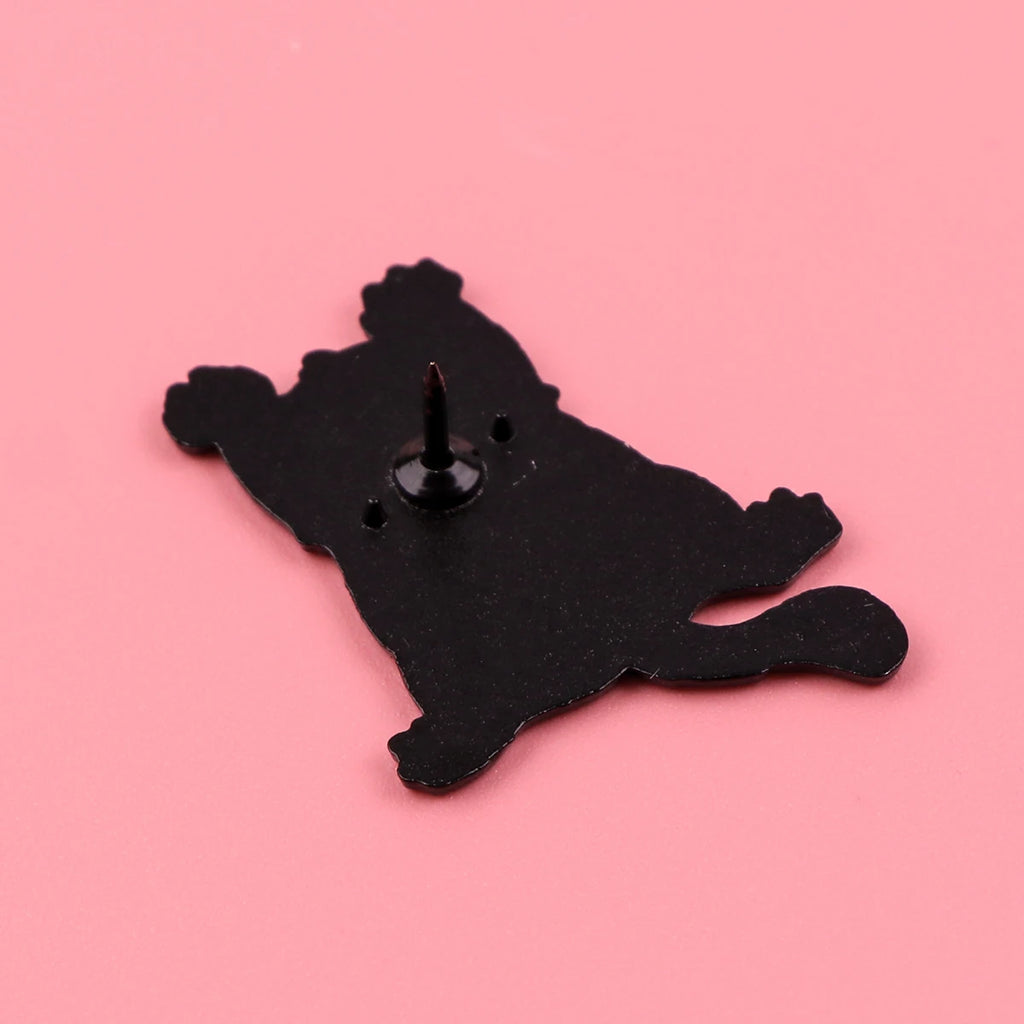 Kawaii Cat Enamel Pin – Cute Animal Brooch