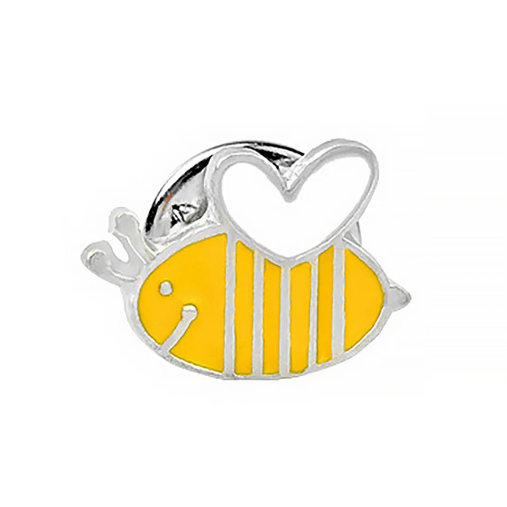 Cute Honey Bee Enamel Pin – Cartoon Insect Brooch