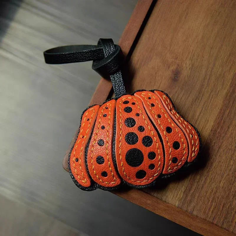 Exquisite Leather Bag Charm – Scarecrow Design