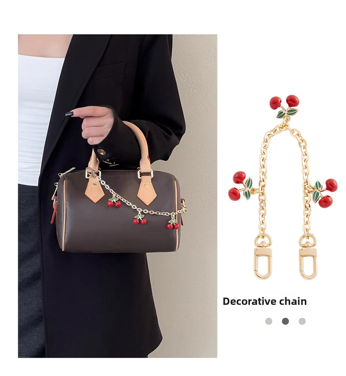 Cherry Extension Chain – Elegant Bag Accessory