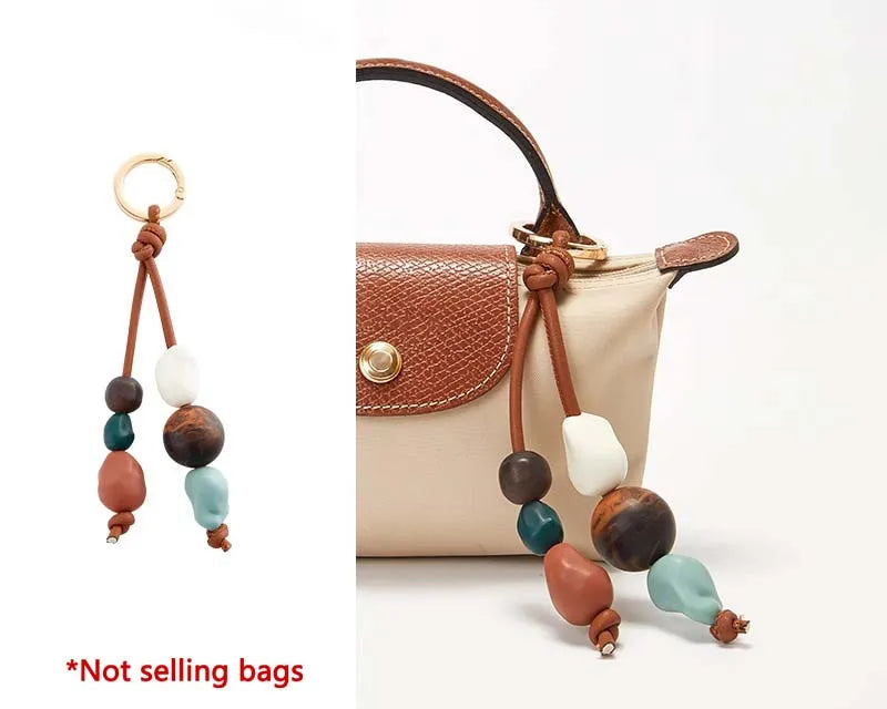 Retro Beaded Bag Charm