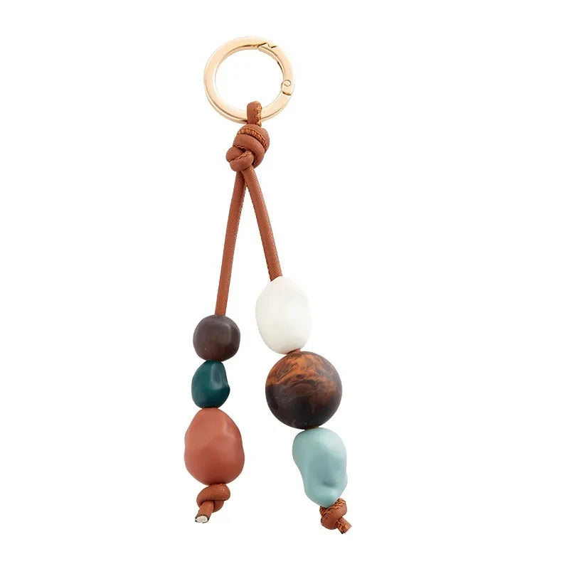 Retro Beaded Bag Charm