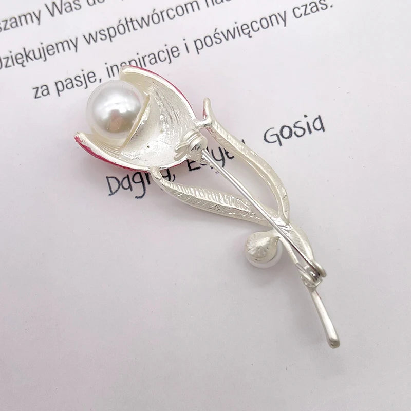 Sparkling Peony Brooch Jewelry