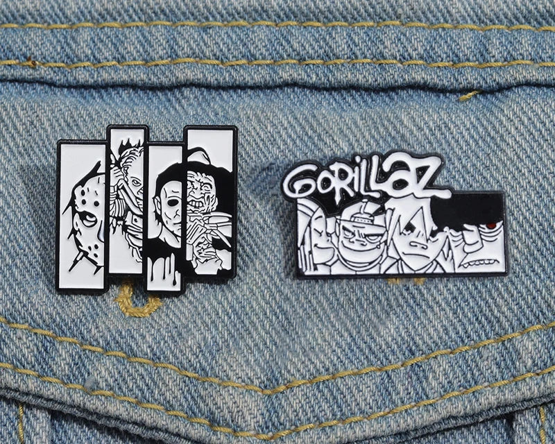 Horror Enamel Pin – Killer Movie & Anime Brooch