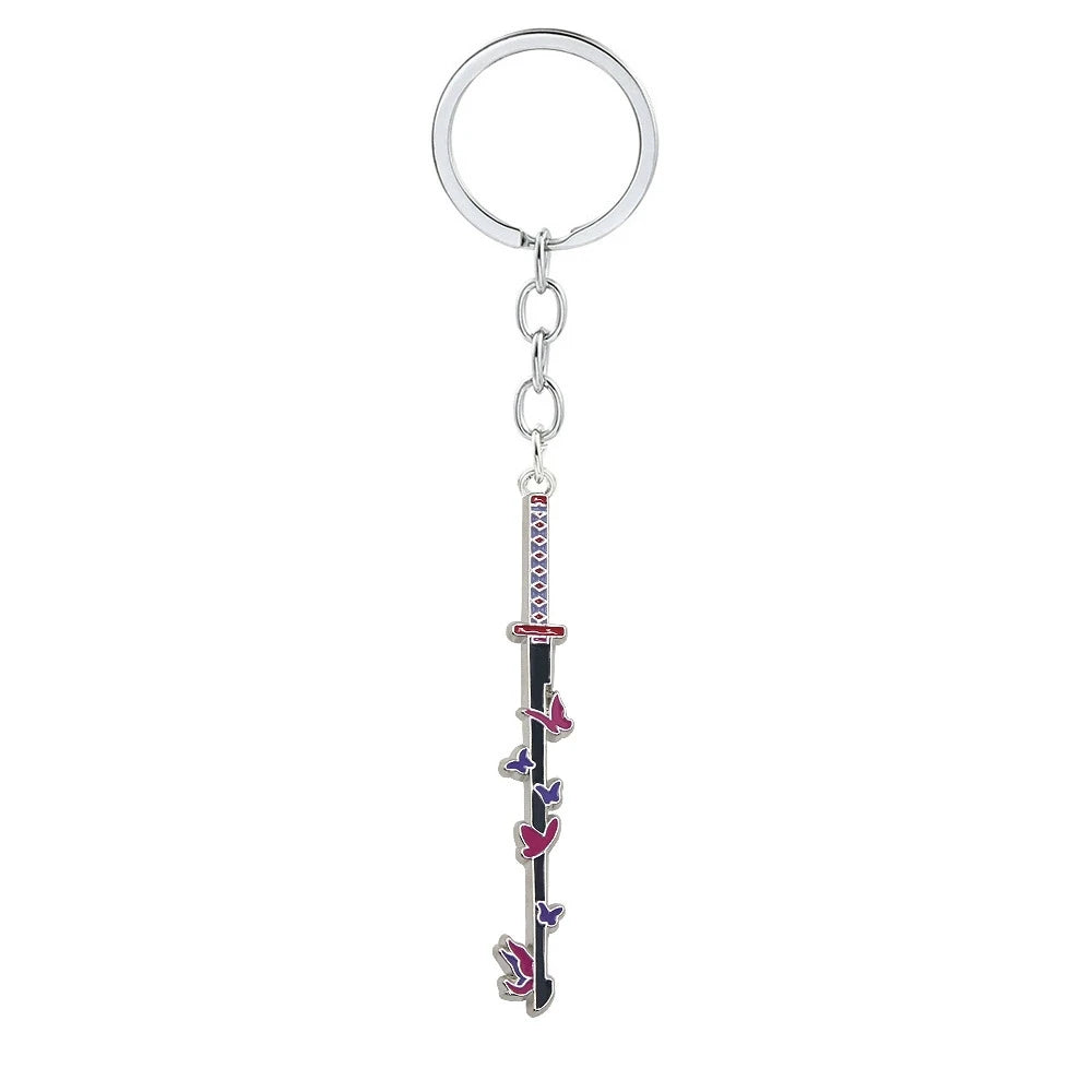 Demon Slayer Sword Keychains – Mini Japanese Katana Collection Anime Souvenir Gifts