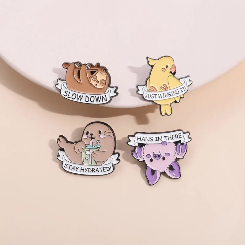 Frog, Rabbit & Duck Pins – Cute Animal Badges