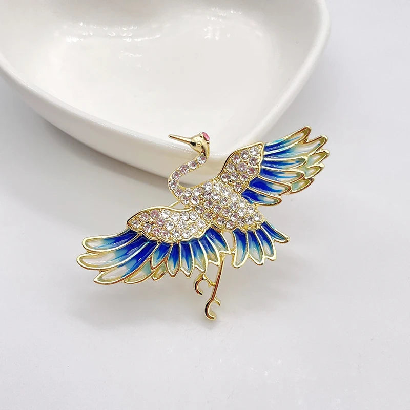Flying Bird Brooch Pin